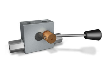 Single pilot operated check valves with manual shut-off - VBPSE c/RUB