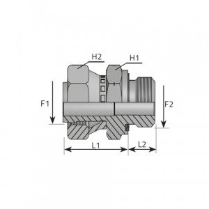 Adapter female ORFS – male metric form E. (AFGO..MM..R)