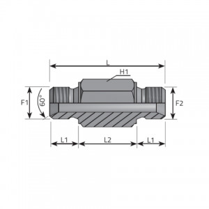 Adapter male BSPP – male BSPP. (APMMG)