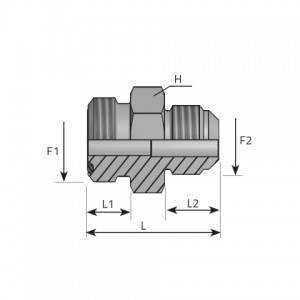 Adapter male ORFS – male JIC. (AMO..MJ)