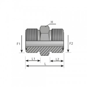 Adapter male ORFS – male ORFS. (AMO)