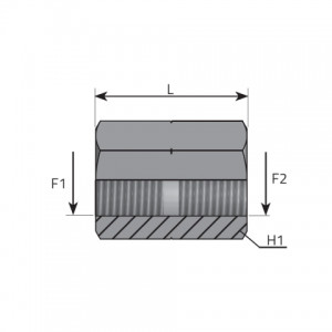 Adapter metric female – metric female. (APFFM)