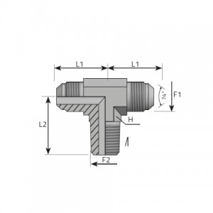 Branch Tee male JIC – male BSPT. (TMJ.MGK.P)