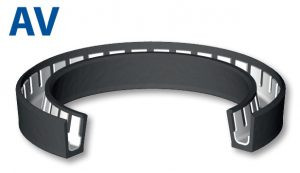 Cilindra bīdņa manžete ar enerģijas atsperi (AV)