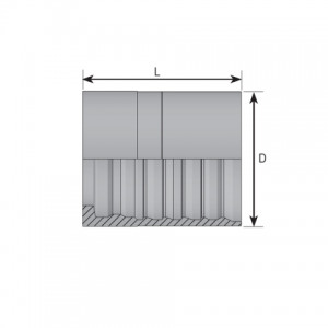 Ferrule for R13/R15 (skive). (KBH)
