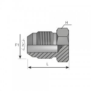 Male Plug JIC. (ATMJ)