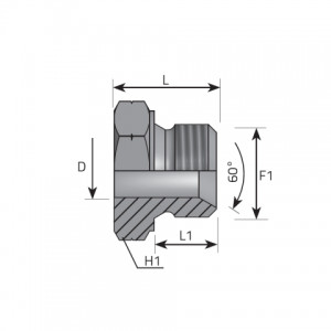Metric welding adaptor BSPP. (AMNSM)