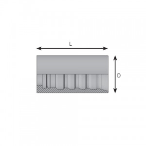 Presējamās čaulas Waterblast šļūtenēm (6 pinumu). (WB6)