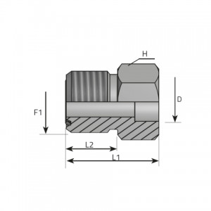 Welding adapter male ORFS. (AMNO..T)