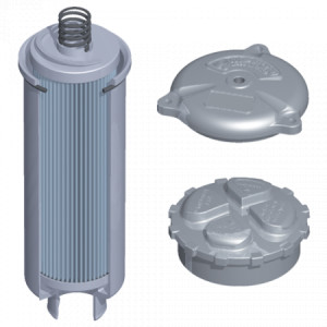  Bowl assembly. Working pressure 8 bar (116 psi), flow rate up to 500 l/min. (MFB)