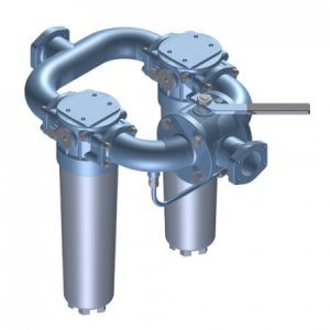  Duplex filter for mounting in-line series 400, working pressure 16 bar (232 psi), flow rate up to 590 l/min. (LMD 400-401-431 DUPLEX)