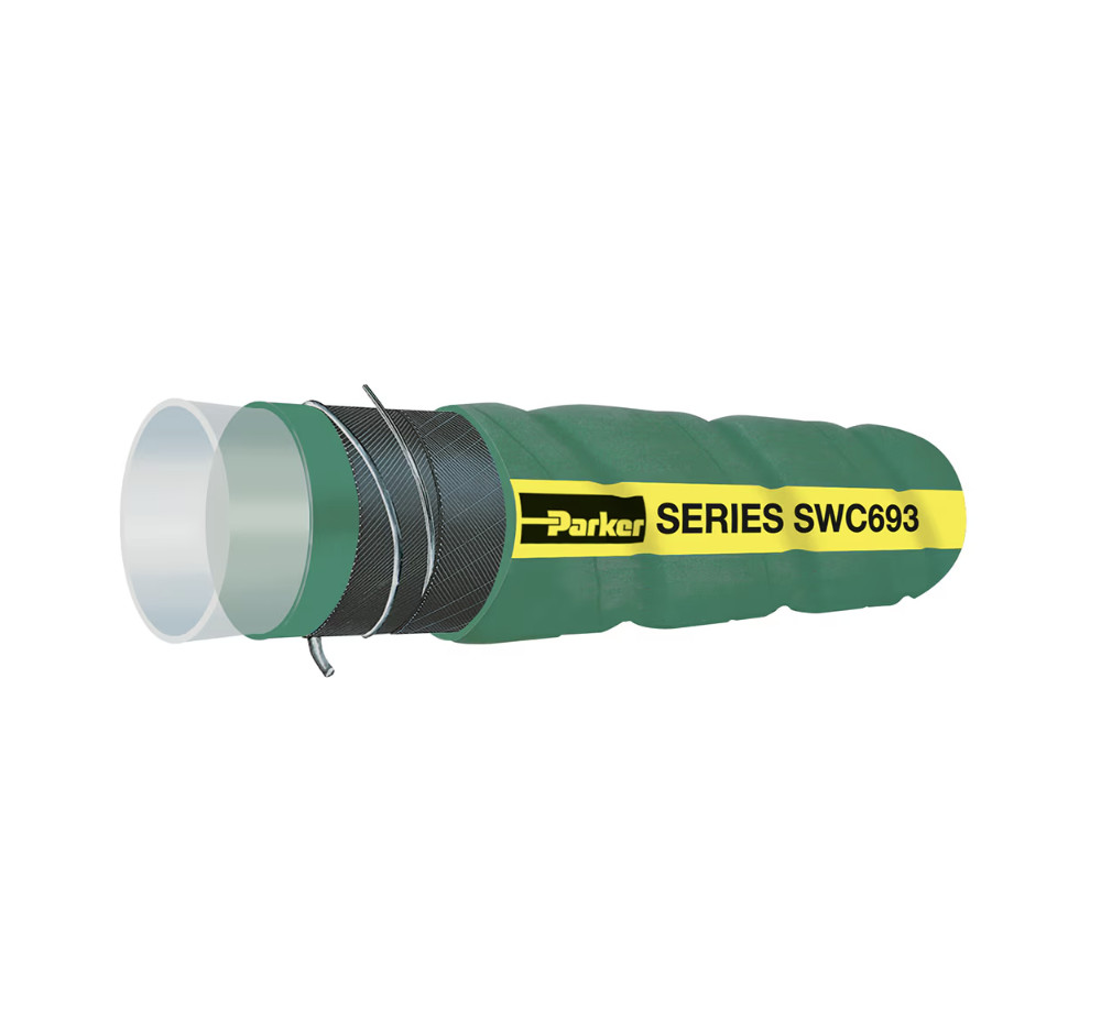 Parker Hannifin M6d43359ba1ca4b8162a5e04cea5a764d3 WILDCATTER® UHMWPE CORRUGATED CHEMICAL SUCTION HOSE