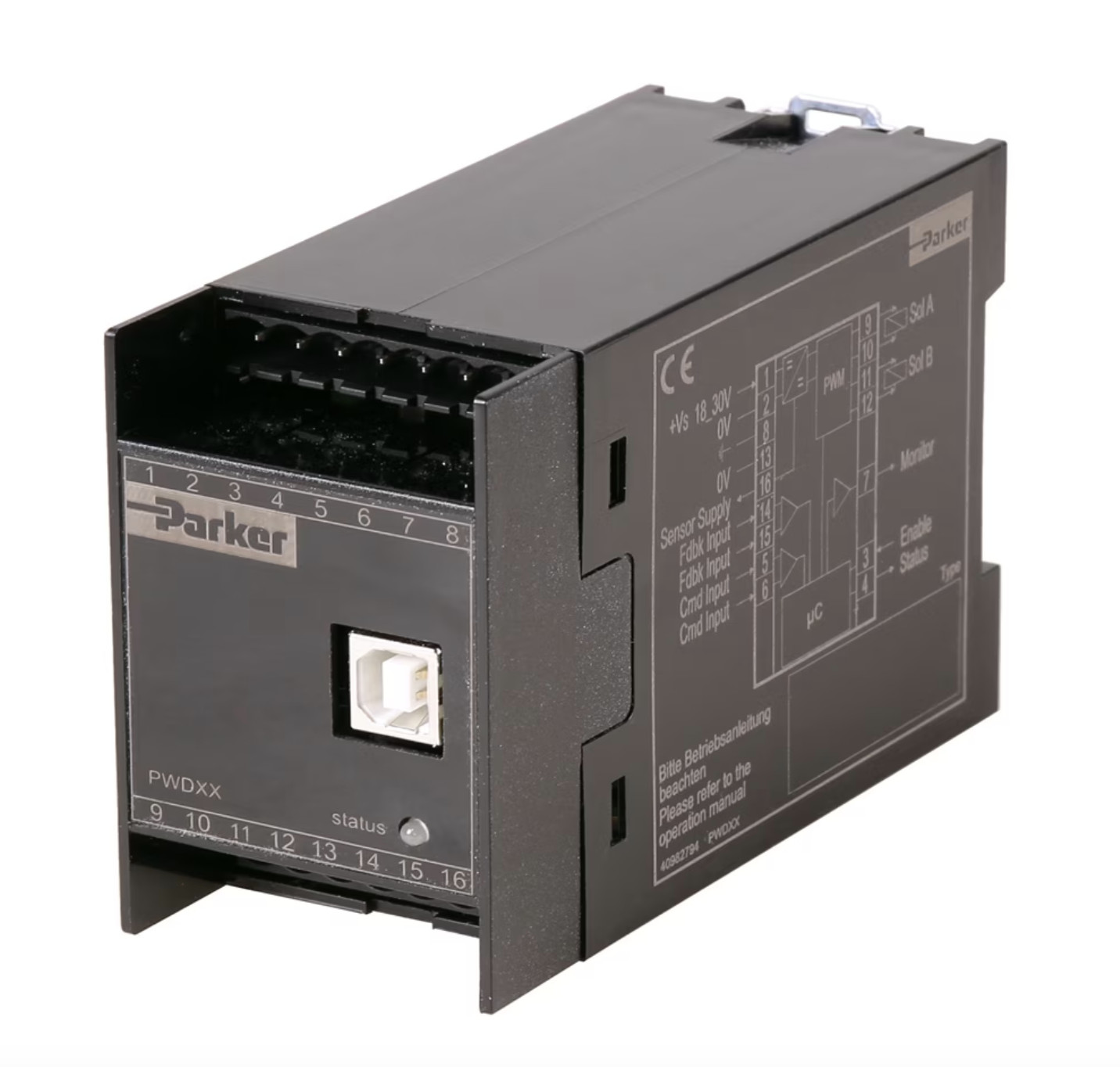 Parker Hannifin M6d43359ba1ca4b8162a5e04cea5a764d3 E-Module for Proportional Directional Control Valves - Series PWDXXA-40*