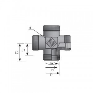 Vitillo Din Fittings Equal cross. (CME..LS)