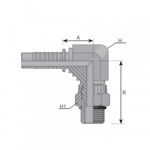 Vitillo Presejamie Uzgali O-ring boss swivel male 90° elbow. (MOB90 SW)