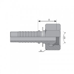 Vitillo Press Fittings BSPP female (slip-on nut). (FDG SF)
