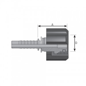Vitillo Press Fittings Waterjet cleaner female FK type. (FDW T)